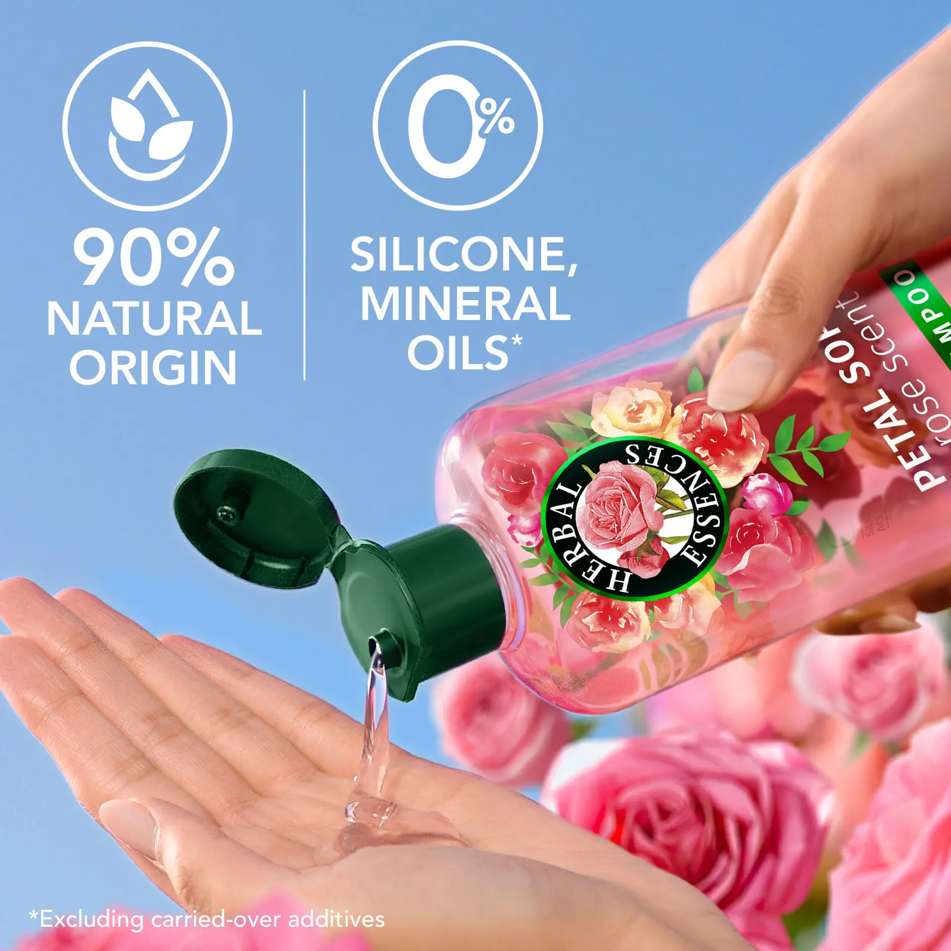 Herbal Essences Petal Soft Rose Scent Shampoo And Conditioner 400 ml - view 4