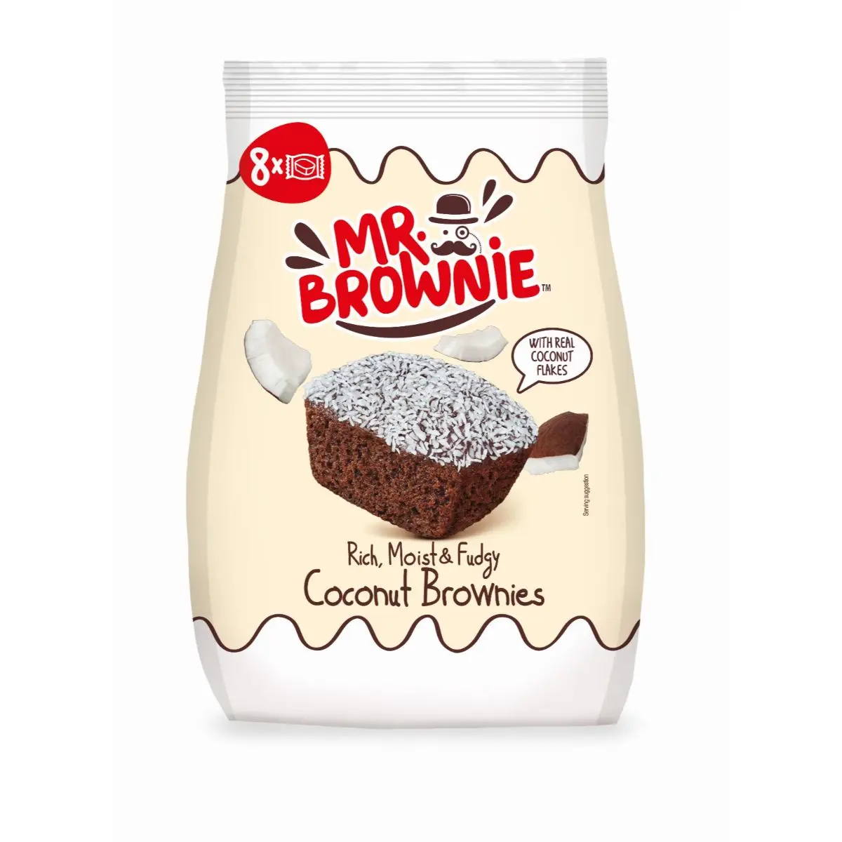 Mr. Brownie 2 Coconut Brownies With Real Coconut Flakes 200 gm - view 1