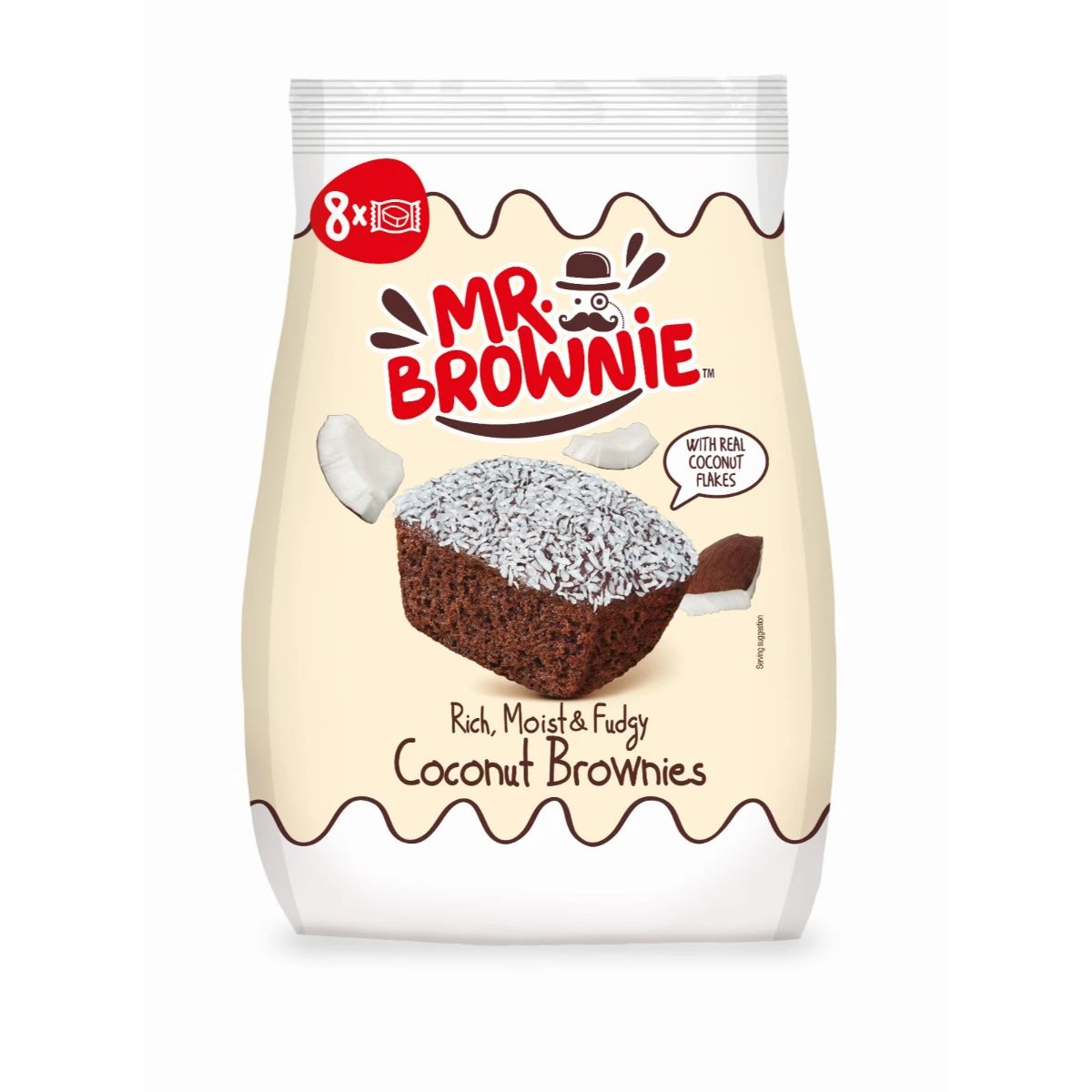 Mr. Brownie 2 Coconut Brownies With Real Coconut Flakes 200 gm