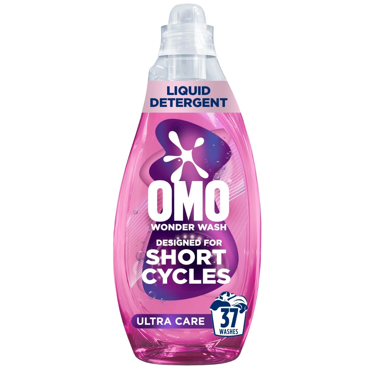 Omo Wonder Wash Liquid Laundry Detergent Ultra Care 1480 ml