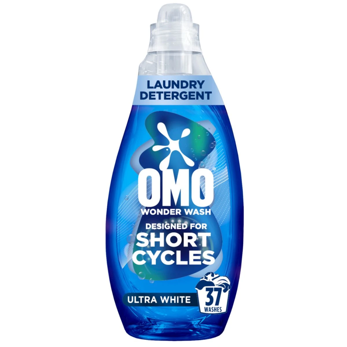 Omo Wonder Wash Liquid Laundry Detergent Ultra White 1480 ml