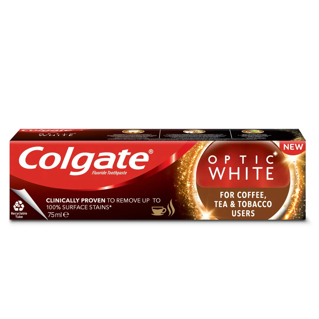 Colgate Optic White Toothpaste Coffee Tea And Tobacco Users 75Ml