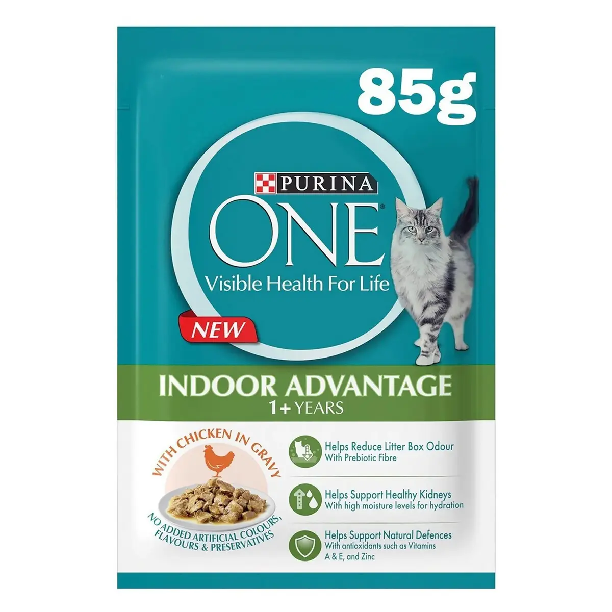 Purina One Wet Cat Indoor Advantage with Chicken 85 gm - view 1