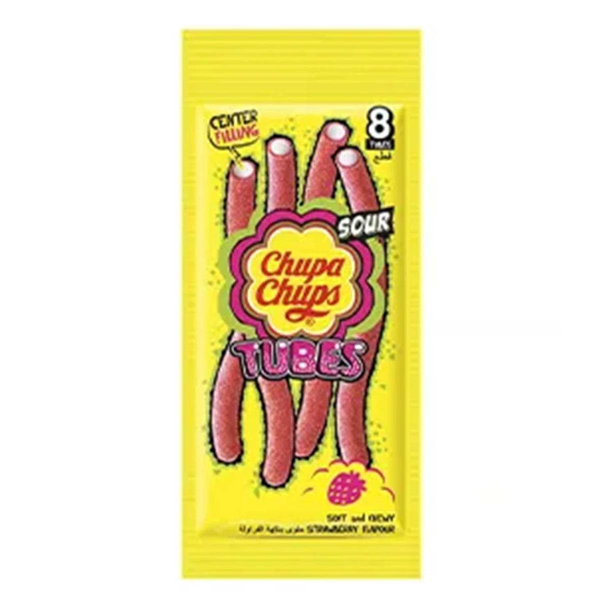 Chupa Chups Jellies Strawberry Tubes Candy 80G