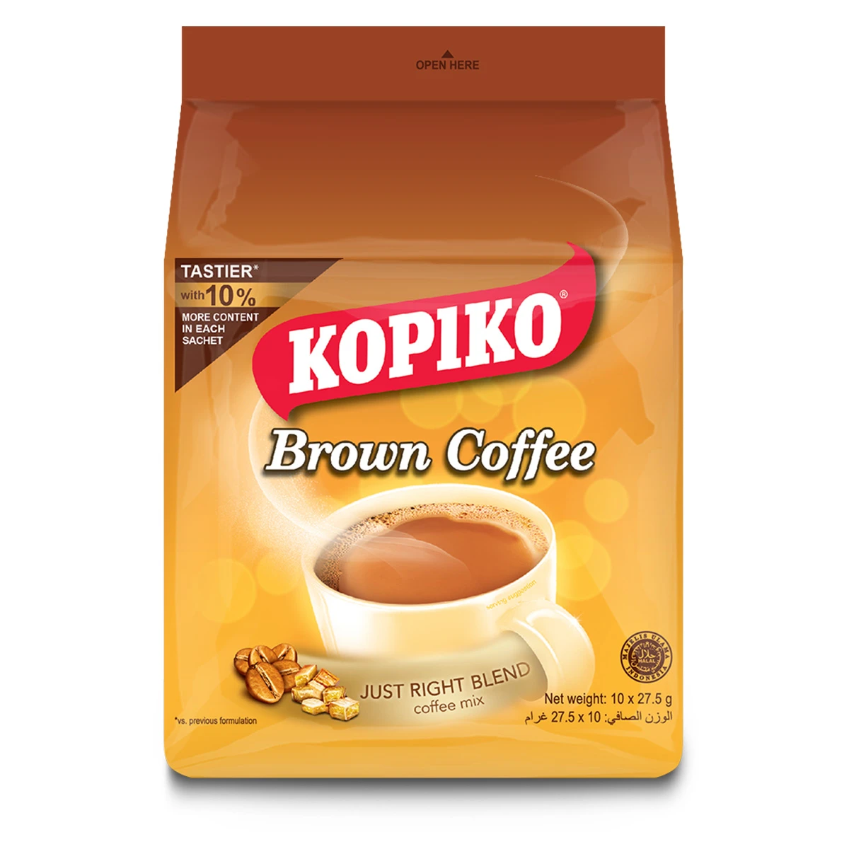 Kopiko Brown Coffe Bag 10 pcs 27.5 gm