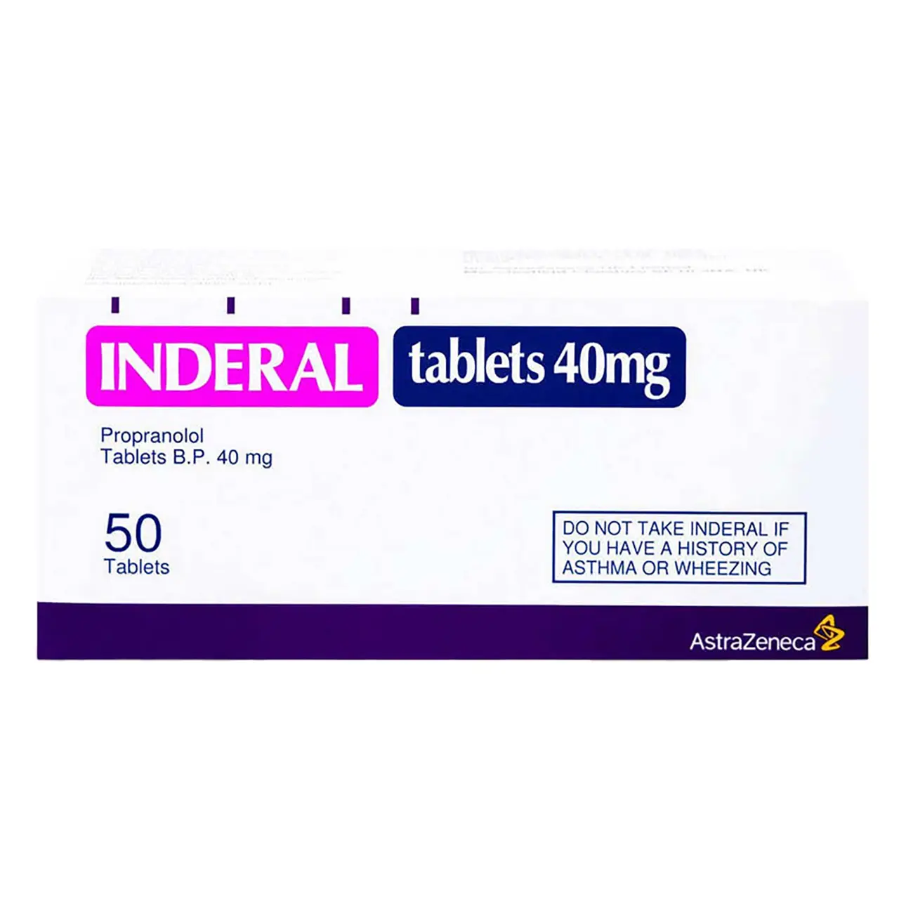 Inderal 40 gm 50 Tablets - view 1