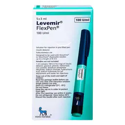 Levemir 100 IU/ml Flexpen 5 pens 3 ml