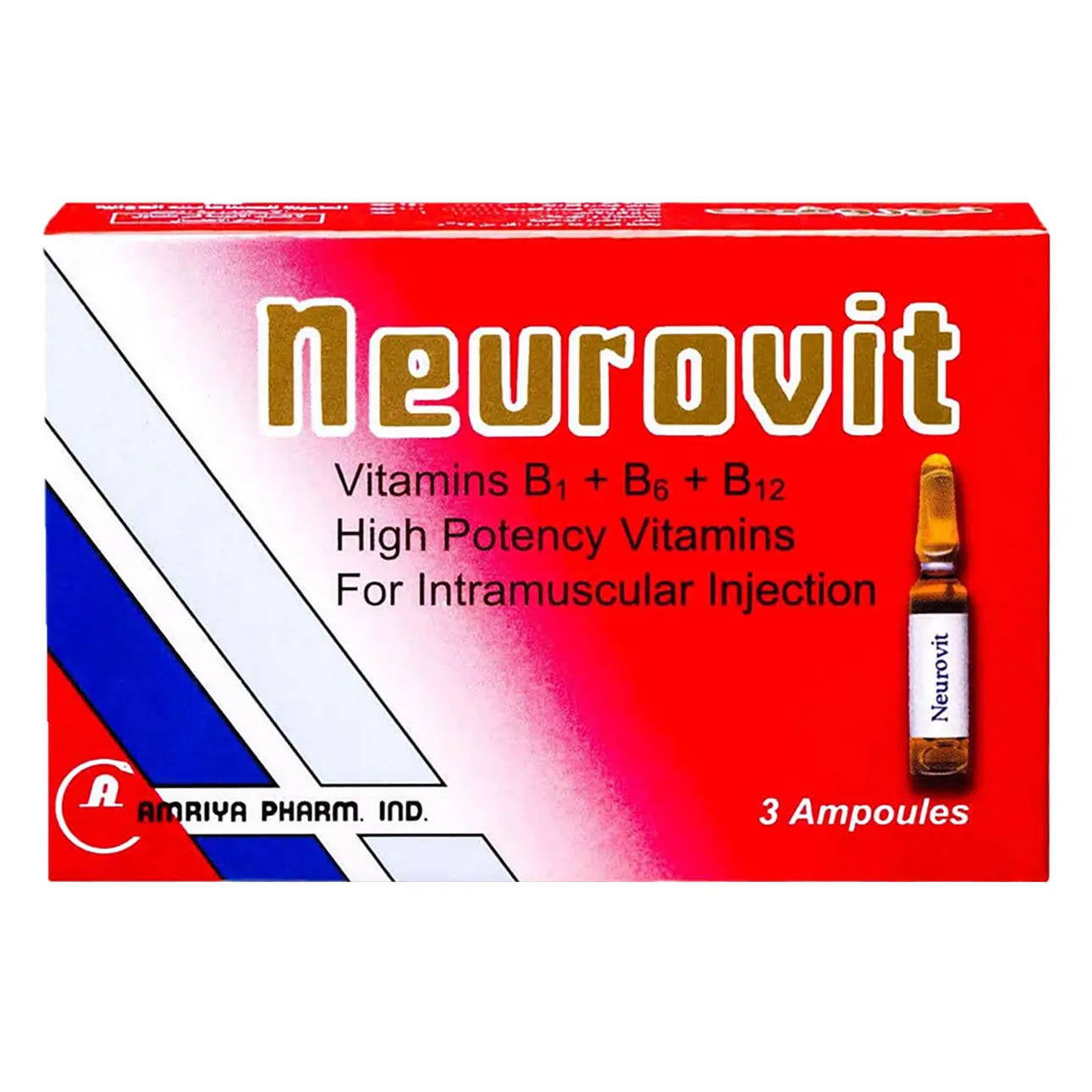 Neurovit Vitamin B Complex 3 Ampoules - view 1