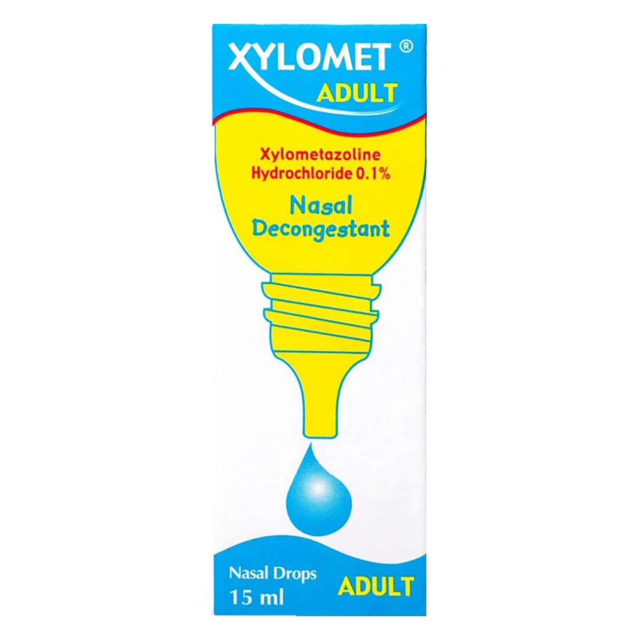 Xylomet 0.1% Nasal Drop for Adult 15 ml 
