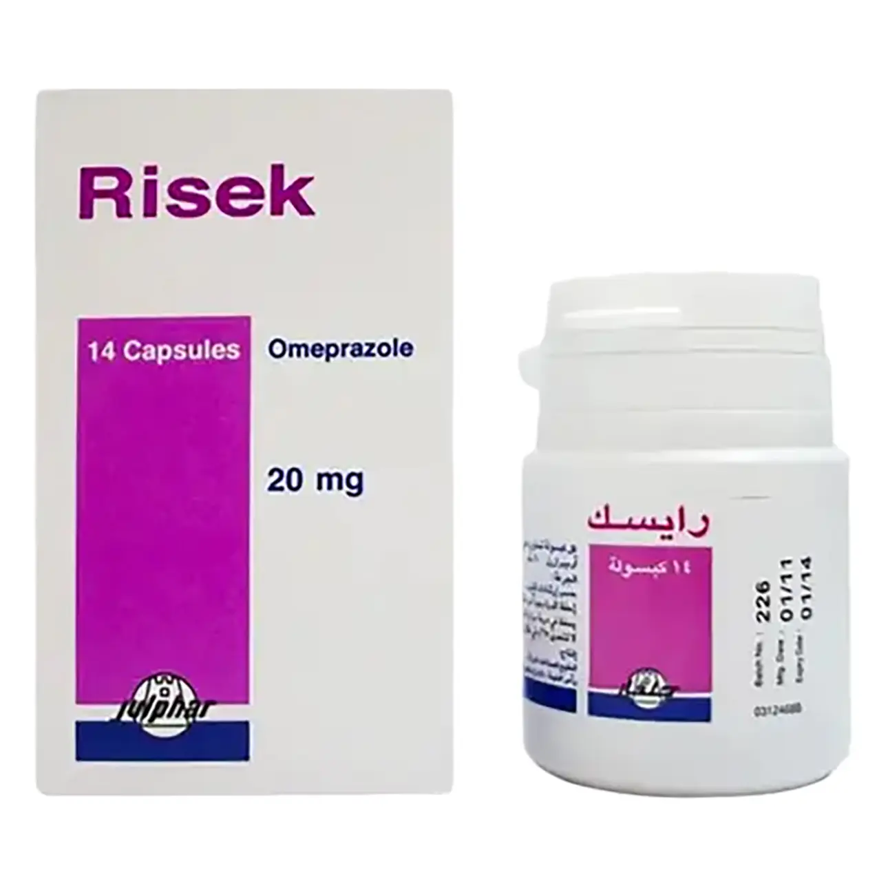 Risek 20 mg 14 Tablets - view 4