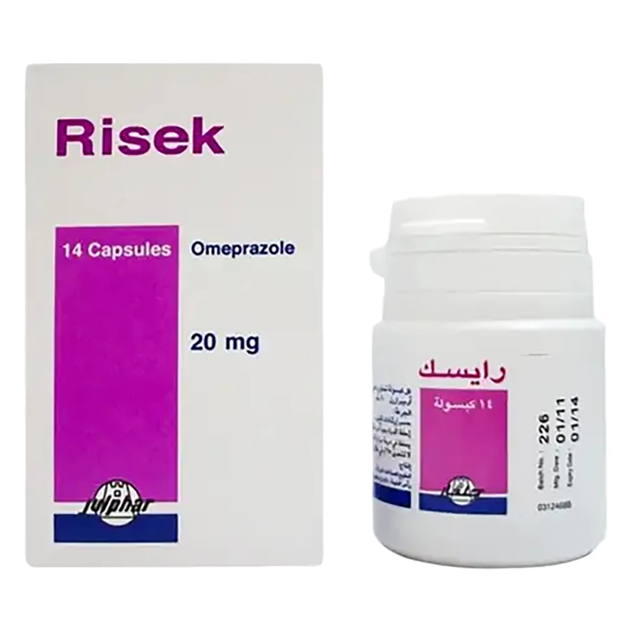  Risek 20 mg 14 Capsule