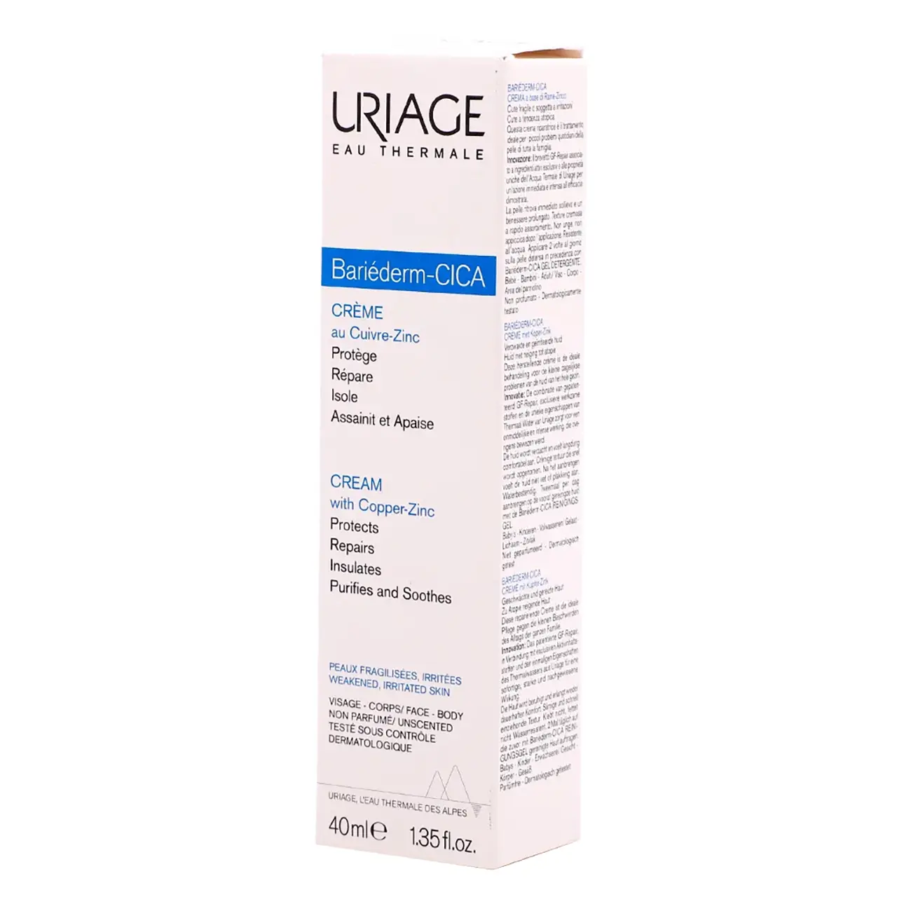 Uriage Bariederm Cica Cream Repairs Protect The Wound 40 ml - view 2
