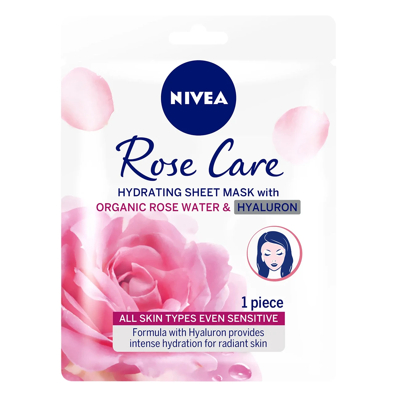 Nivea Face Sheet Mask Hydrating Rose Care 1 Mask