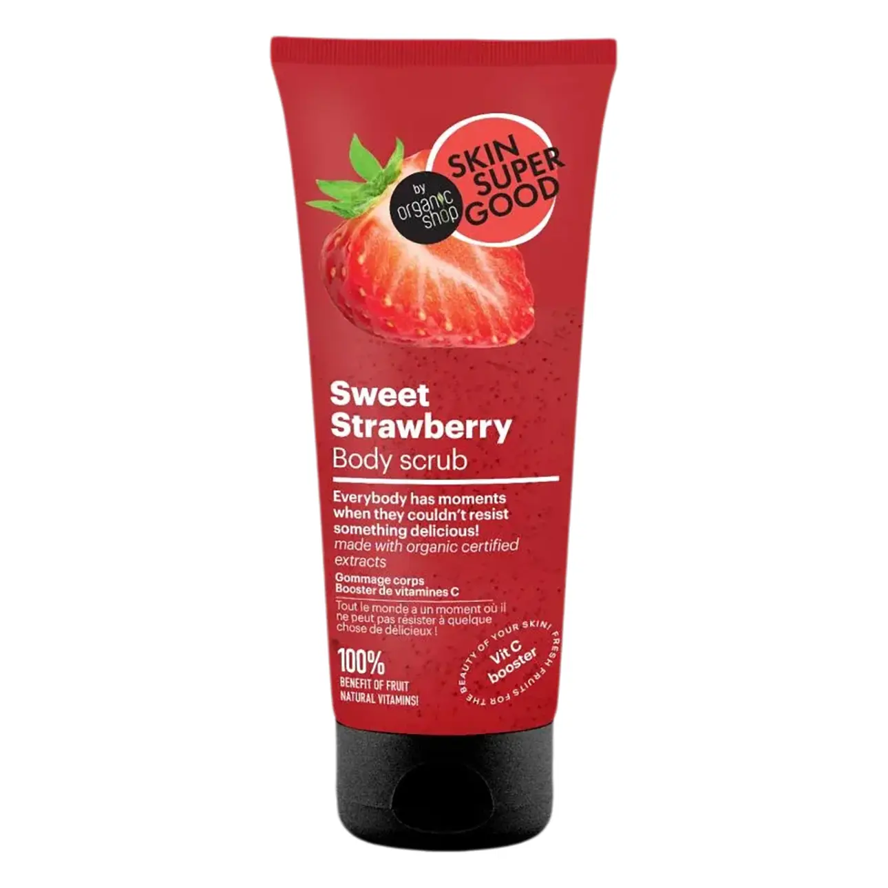 Organic Shop Sweet Strawberry Body Scrub Vit C Booster 200 ml - view 1