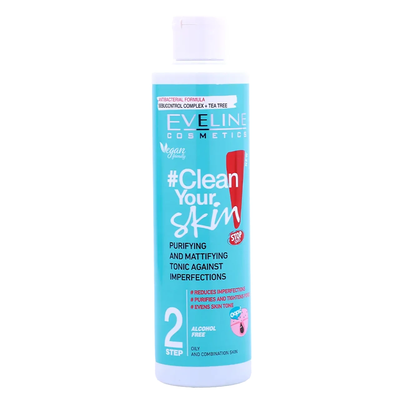 Eveline Clean Your Skin Purifying And Mattifying Tonic 225 ml