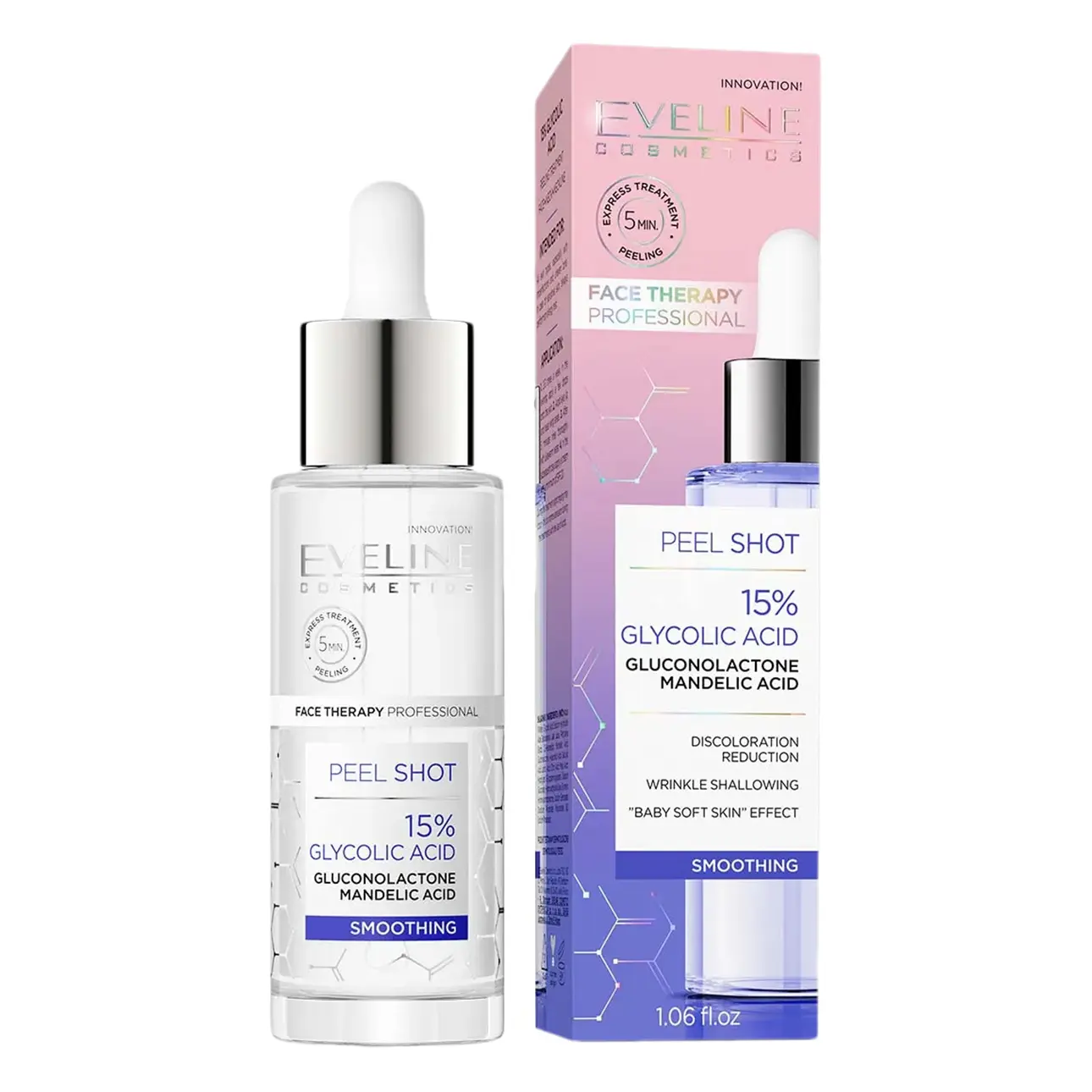 Eveline Serum Shot 15% Glycolic Acid Smoothing 30 ml - view 2