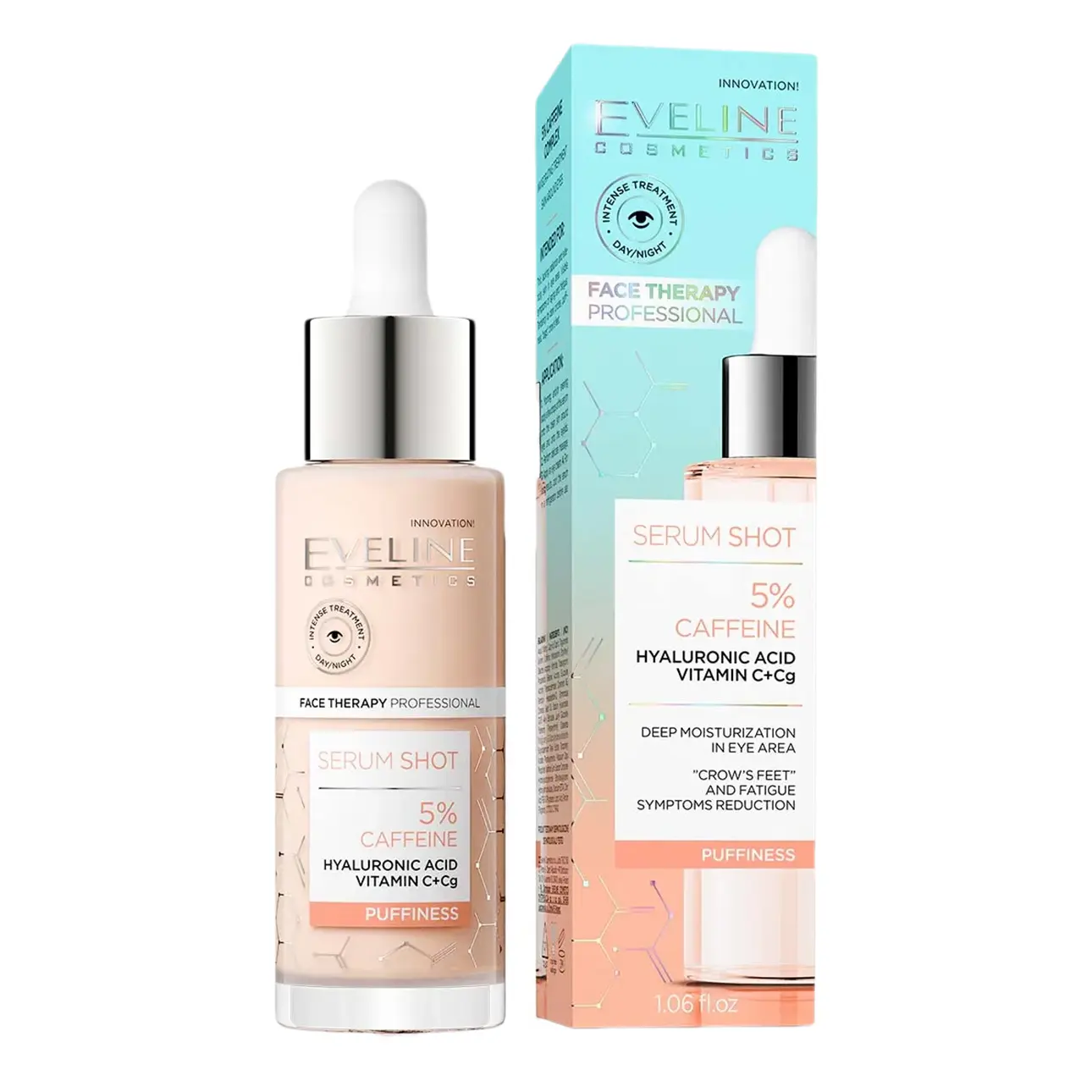 Eveline Serum Shot 5% Caffeine Puffiness Reduction 30 ml - view 2