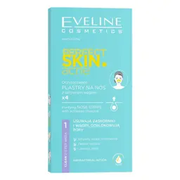 Eveline Perfect Skin Acne Purifying Charcoal Nose Strip 4 Pcs