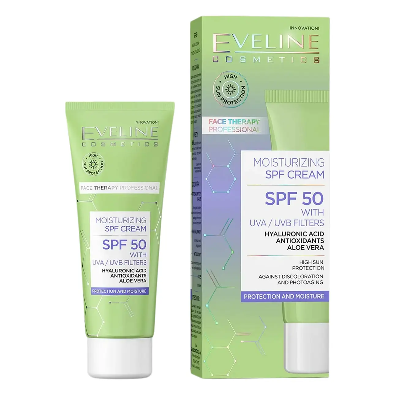 Eveline Protection And Moisturizing Skin Cream Spf 50 30 ml - view 2
