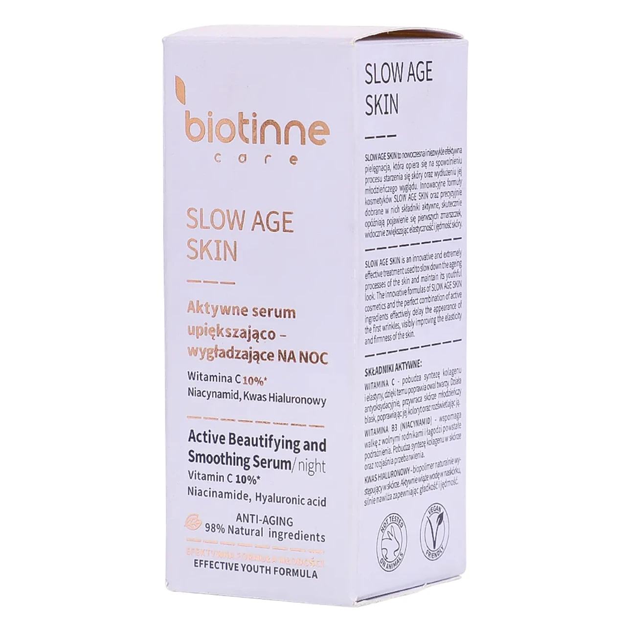 Biotinne Care Slow Age Skin Active Beautifying & Smoothing Night Serum 30 ml