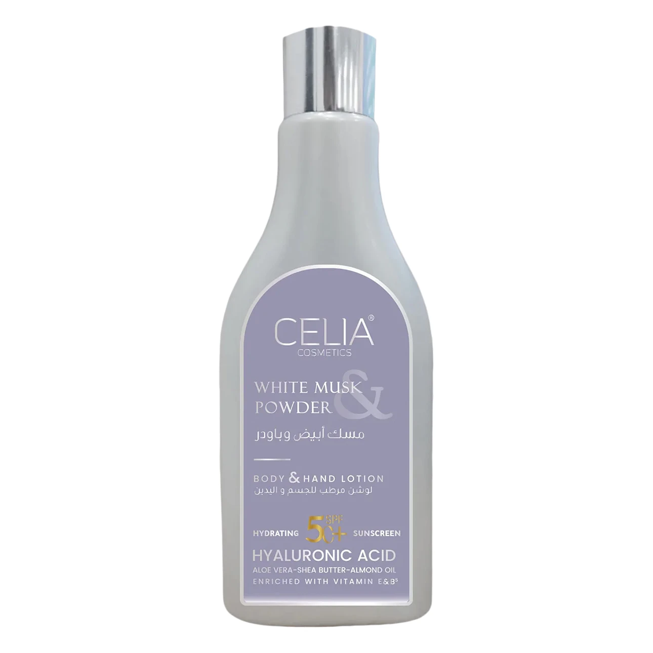 Celia Body & Hand Lotion White Musk & Powder SPF50+ 200 ml