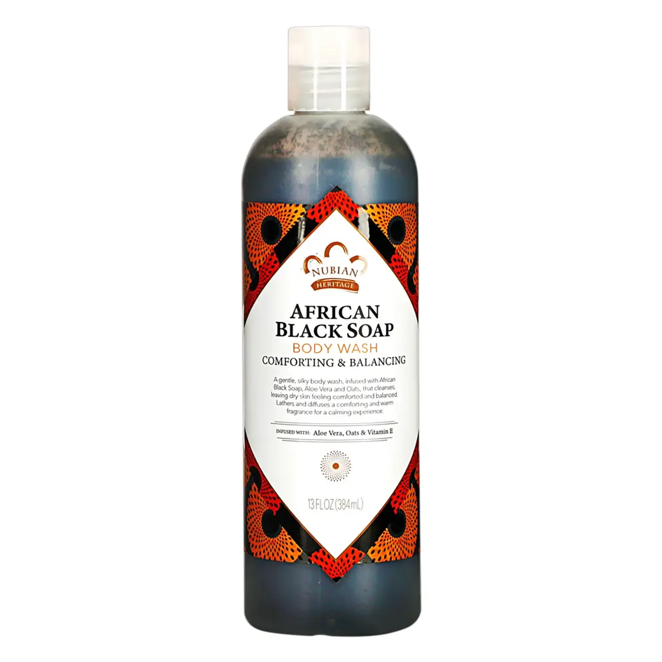 Nubian Heritage African Black Soap Body Wash 384 ml - view 1