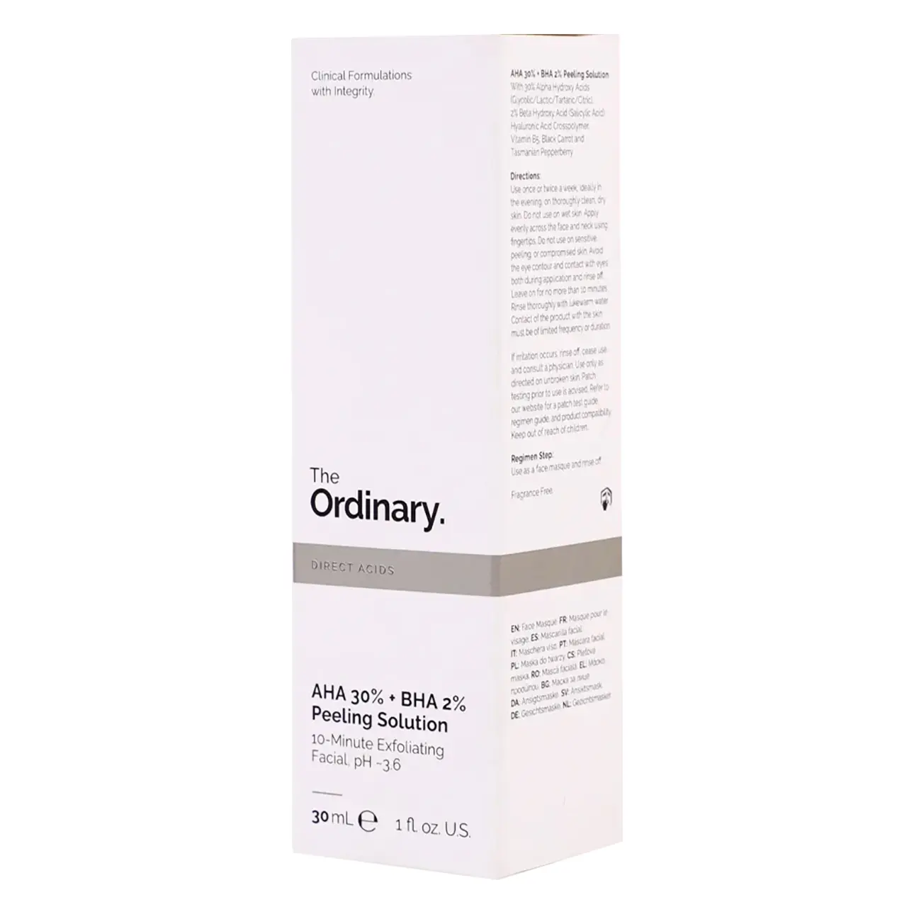 The Ordinary AHA 30% + BHA 2% Peeling Solution 30 ml - view 1