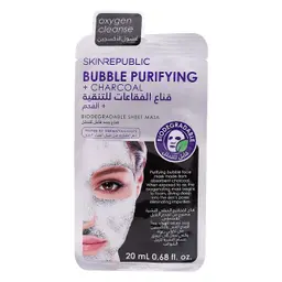 Skin Republic Bubble Purifying Charcoal Removes blackheads Face Mask 20 ml