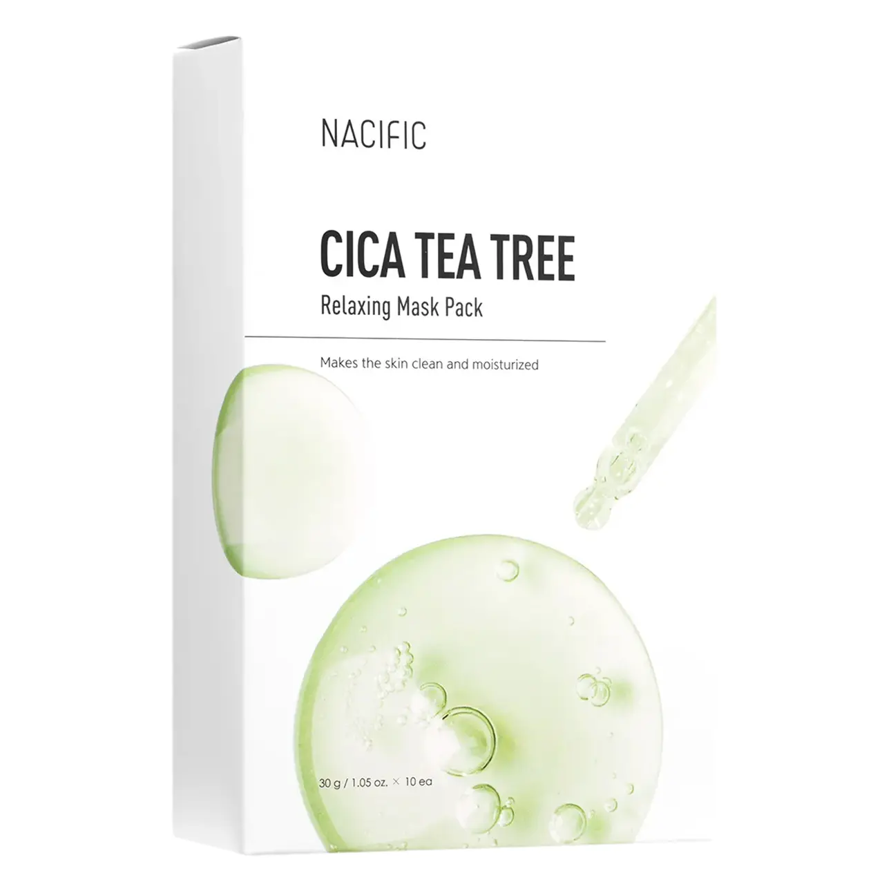 Nacific Cica Tea Tree Relaxing Mask Pack 10 Masks - view 1