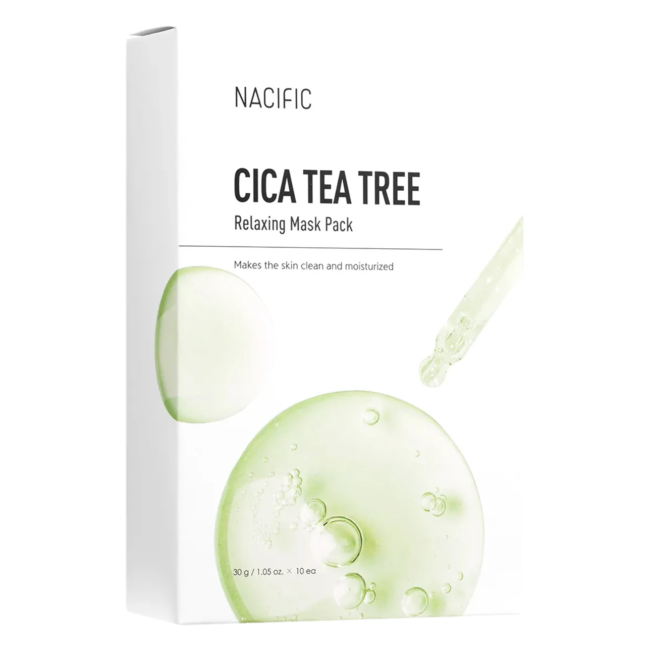 Nacific Cica Tea Tree Relaxing Mask Pack 10 Masks