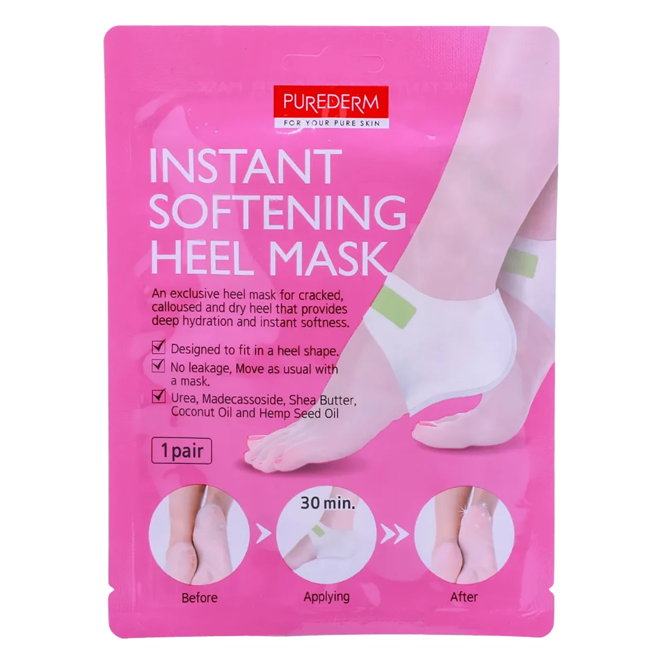 Purederm Instant Softening Heel Mask 