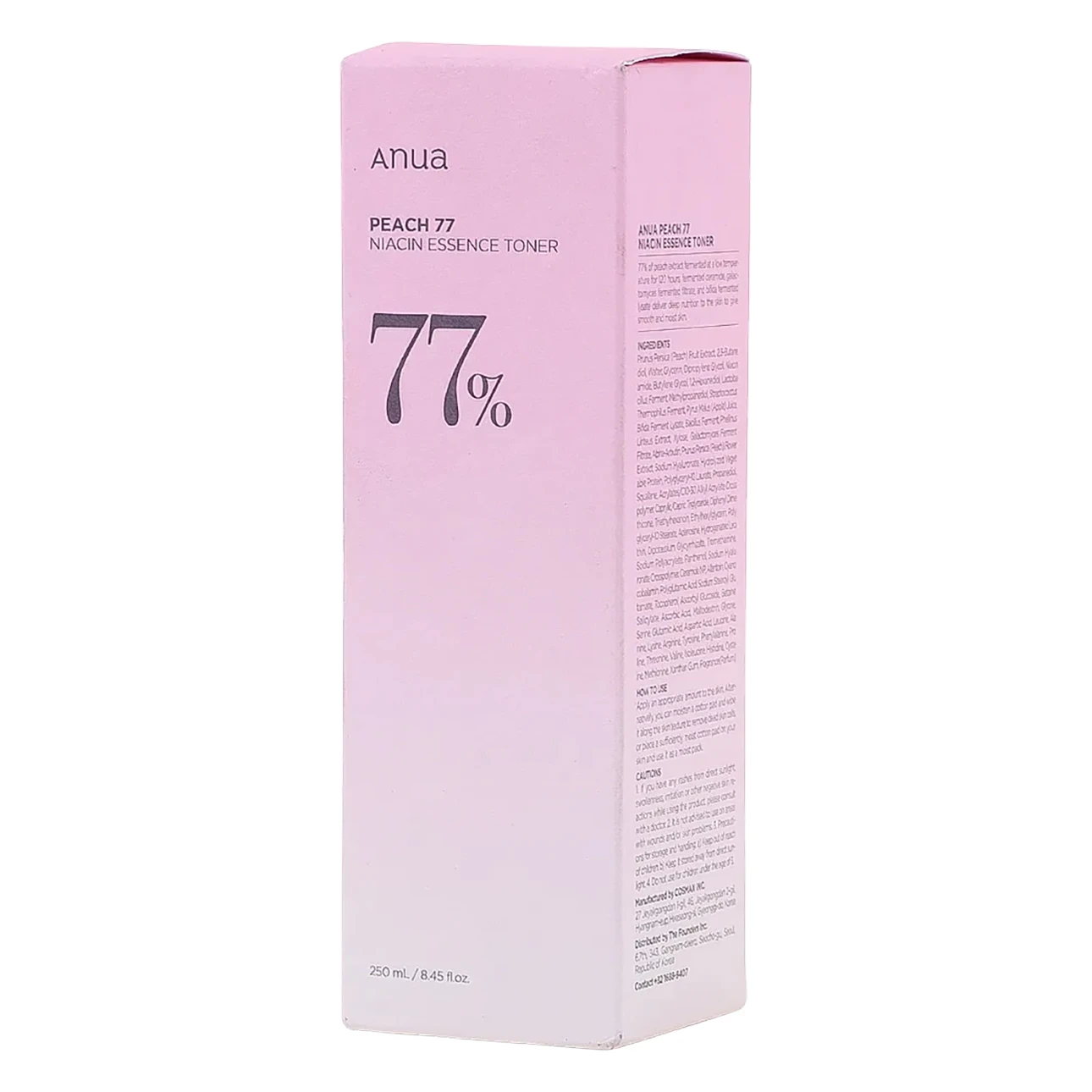 Anua Peach 77 % Niacin Essence Toner 250 ml