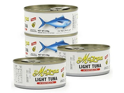 Al Mazraa Light Tuna Flakes In Vegetable Oil 4 pcs 170 gm