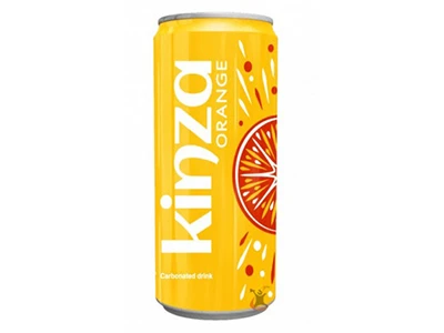 Kinza Orange Carbonated Drink Can 250ML