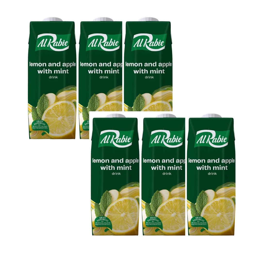 Al Rabie Prisma Lemon Apple Mint Drink 6 pcs 330 ml Promo