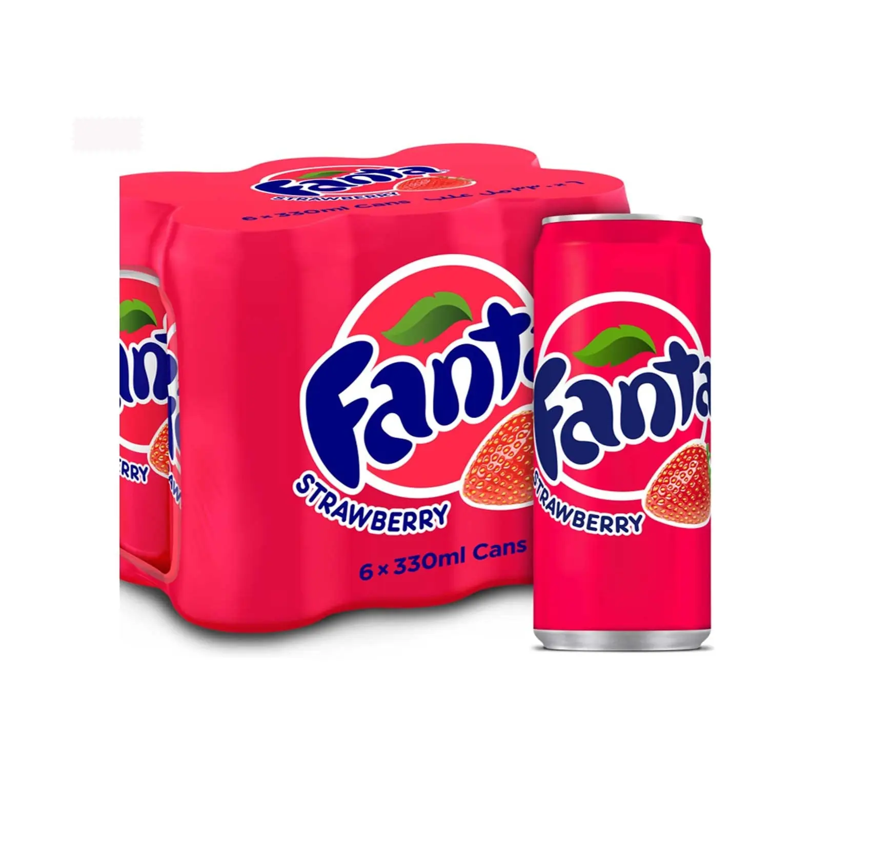 Fanta Soft Drink Strawberry Can 330MLX6 - view 1