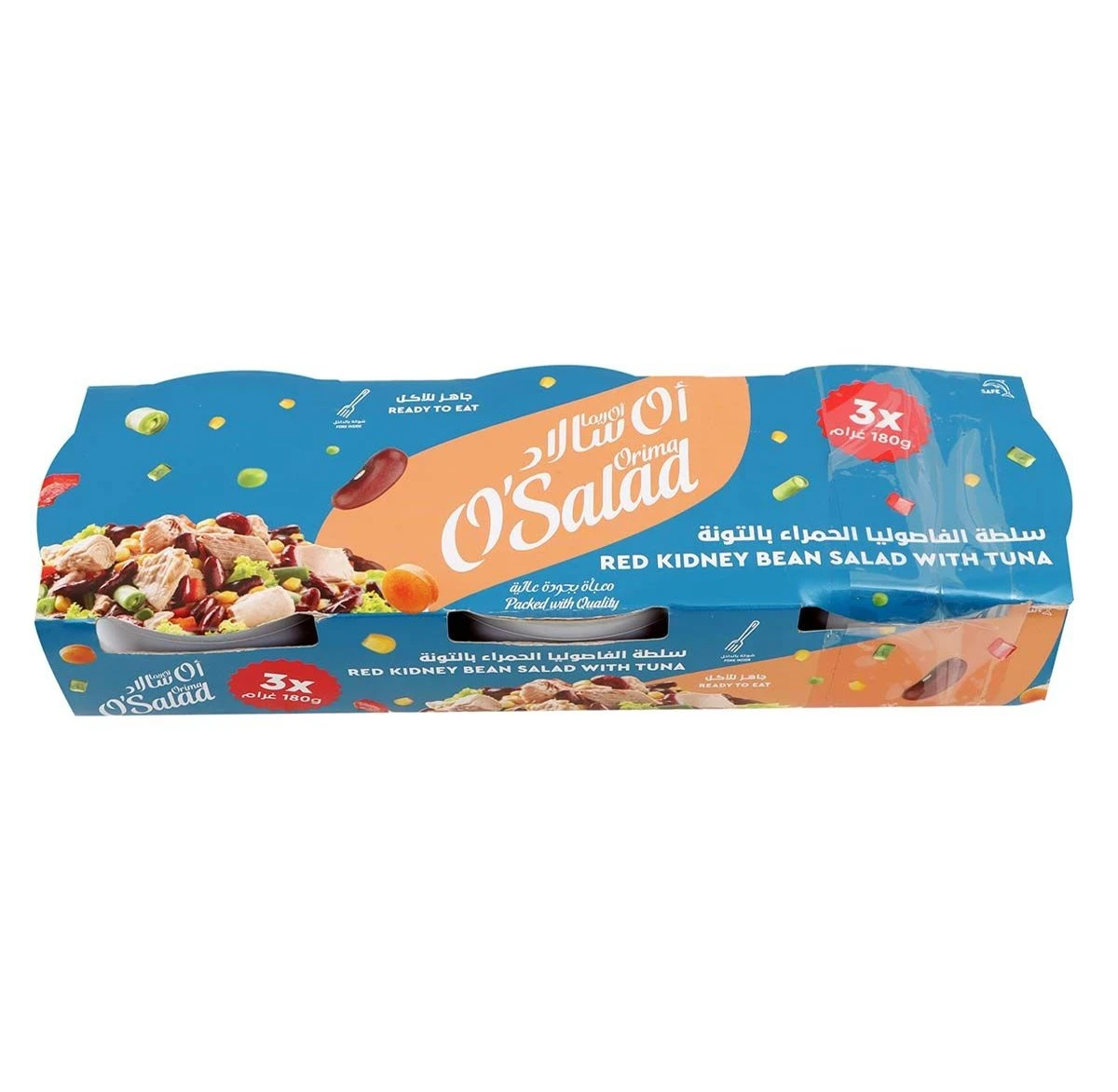 Orima O’Salad Tuna W/ Red Kidney Bean Family Pack 3 pcs 180 gm
