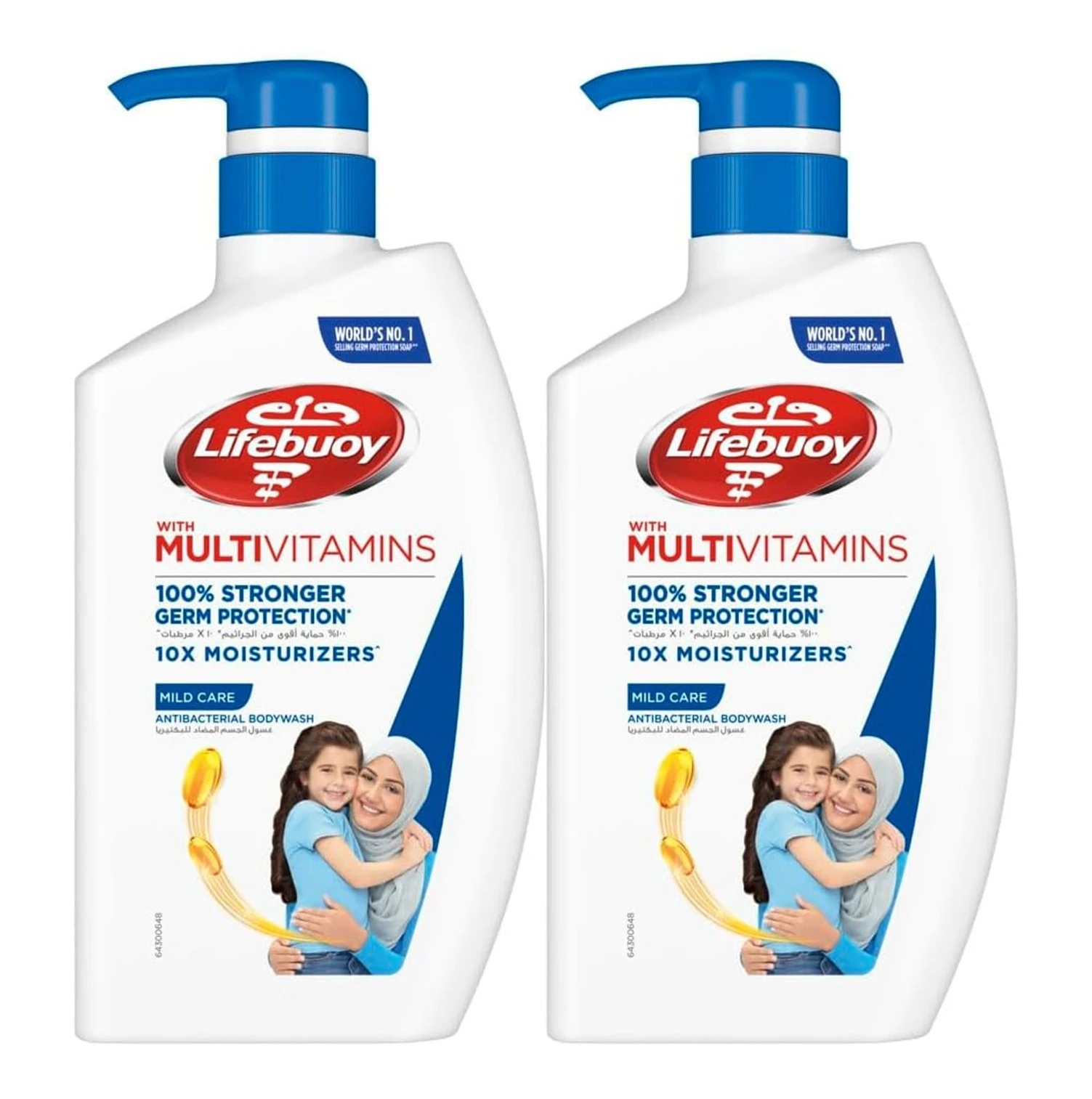 Lifebuoy Body Wash Mldcare 2 pcs 500 ml