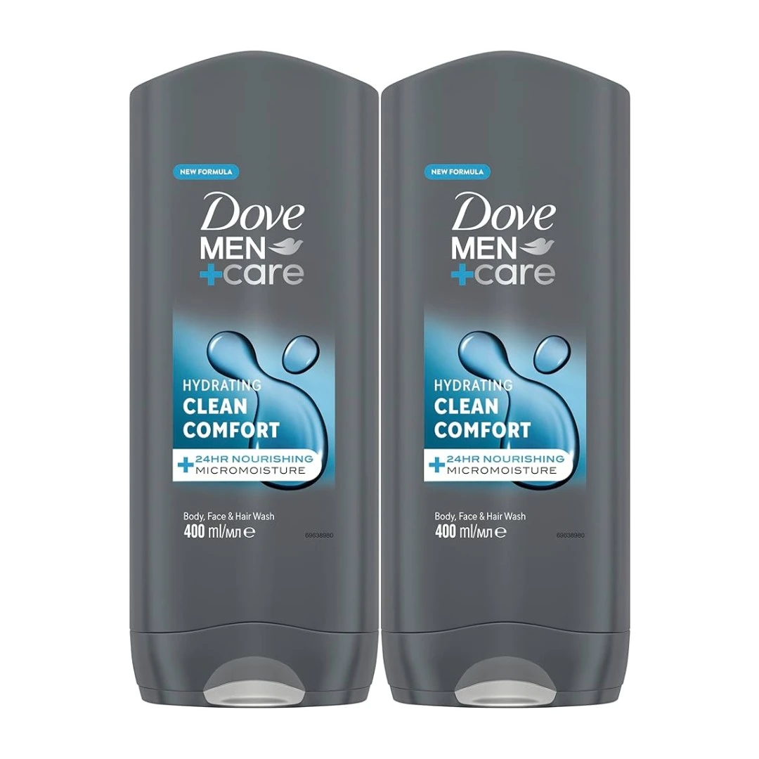 Dove 3In1 Shower Gel Clean Comfort 2pcs 250 ml