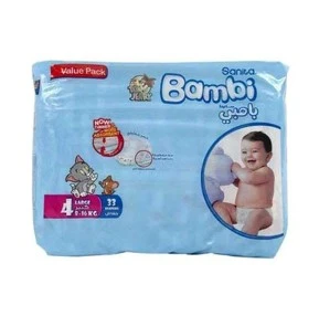 Bambi Diapers Large, 33s