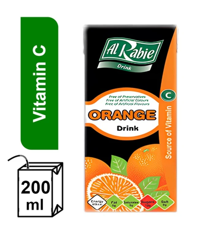 Al Rabie Orange Drink 200 ml