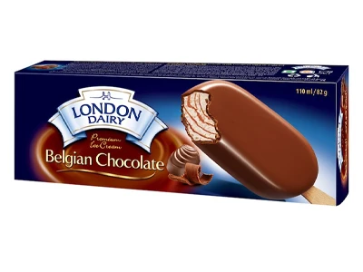 London Dairy Belgian Chocolate Ice Cream Stick 110ML
