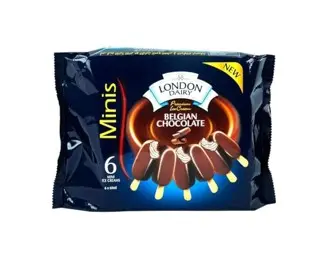 London Dairy Chocolate Trio Ice Cream Stick Value Pack 6 pcs 60 ml - view 1
