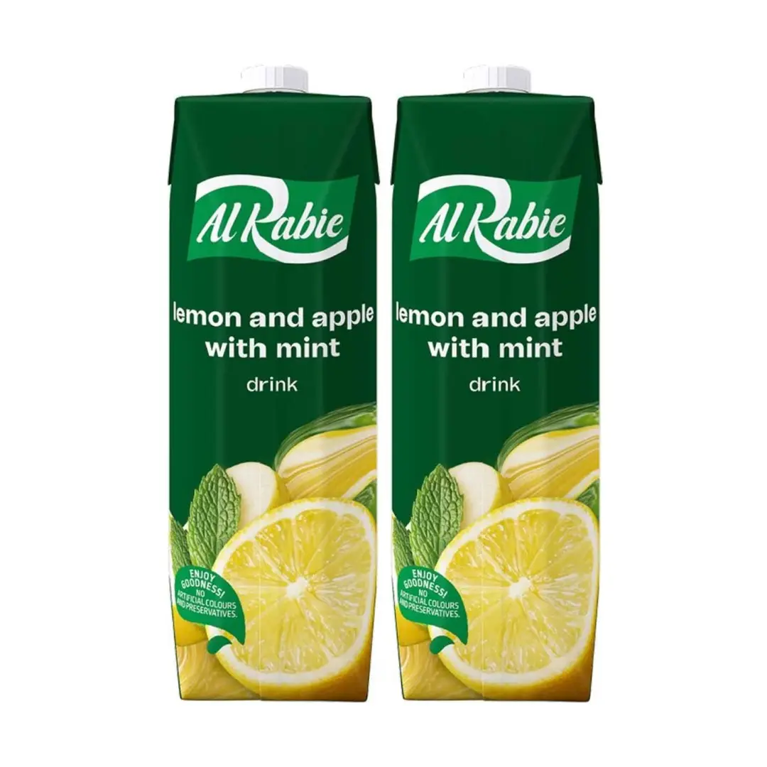 Al Rabie Lemon Apple Mint Drink 2 pcs 1 L Promo - view 1