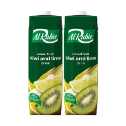 Al Rabie Mixed Fruit Kiwi Lime Drink 2 pcs 1 L Promo