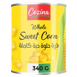 Cozina Whole Sweet Corn 340G