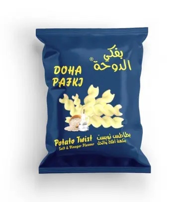 Qatar Pafki Twist Chips Salt & Vinegar Flavour 24 Pcs 18 gm - view 2