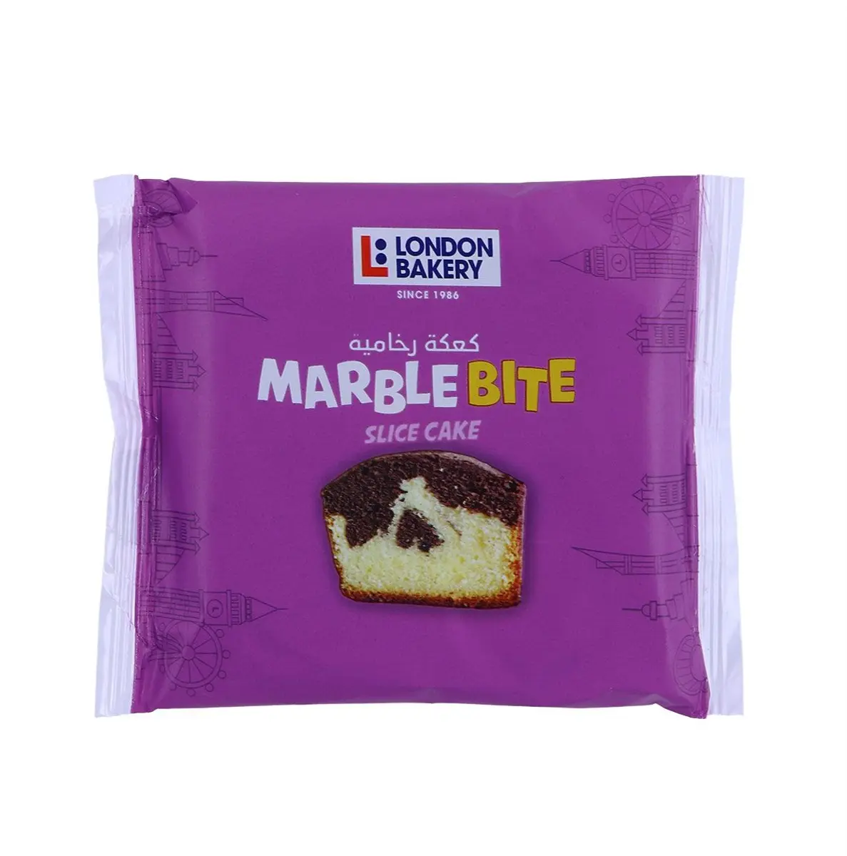 London Bakery Marble Bite Slice Cake 70g - view 1