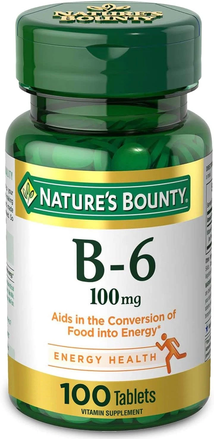 Natures Bounty B 6 100mgTablets 100's