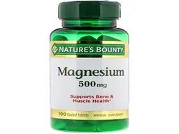 Natures Bounty Magnesium Oxide High 500mg Tablets 100’s